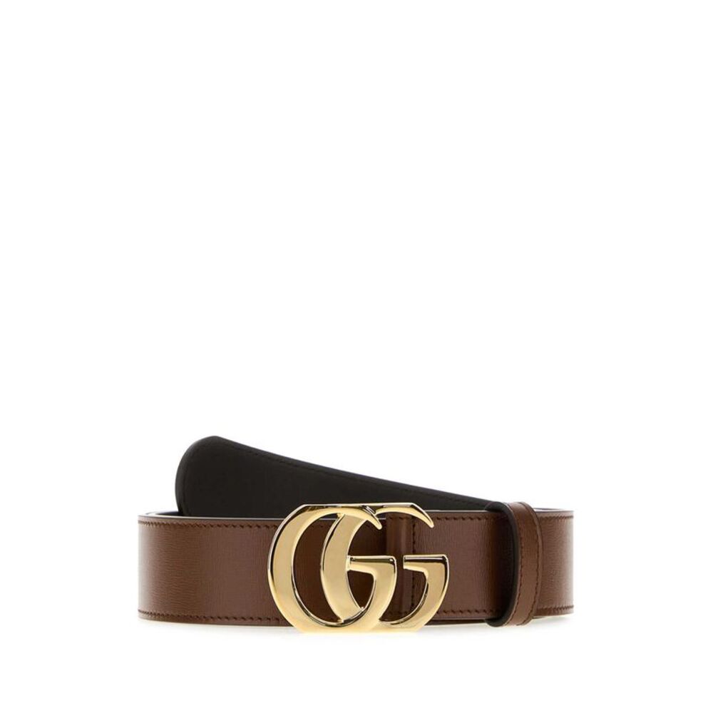 Gucci Men Brown Leather Belt